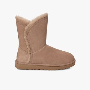 Ugg Classic Short Fluff High-Low Women Classic Boots Brown (0983ZDMUI)